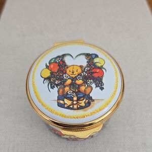 Alastor Enamels Happy Birthday Teddy Bear Trinket Box